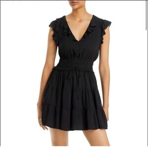 PAIGE Paradis Ruffle Trim Tiered Dress
